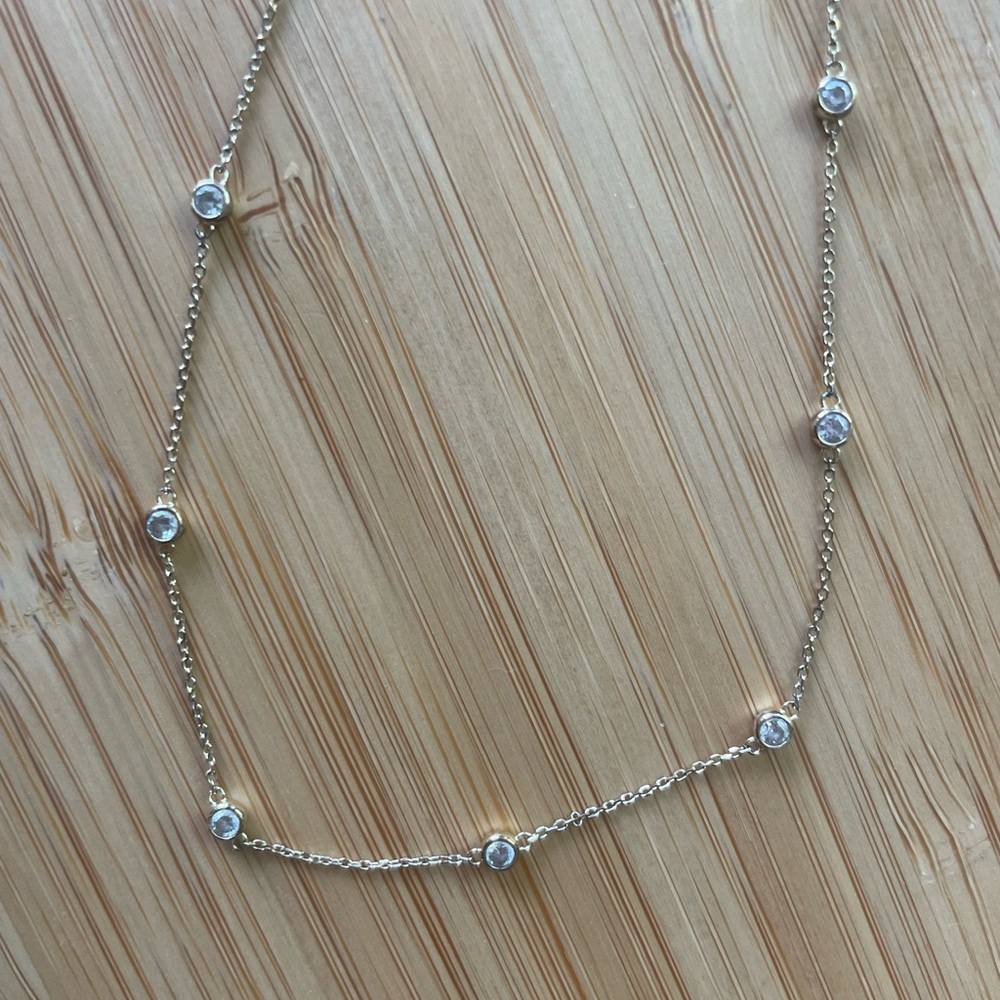 Ana Luisa Gold necklace with crystal details